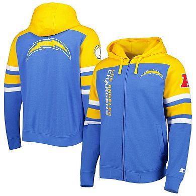 Men's Starter Royal Los Angeles Chargers Extreme Full-Zip Hoodie Jacket