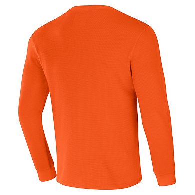 Men's NFL x Darius Rucker Collection by Fanatics Orange Denver Broncos Long Sleeve Thermal T-Shirt