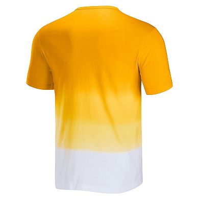 Men's NFL x Darius Rucker Collection by Fanatics Gold/White Los Angeles Rams Dip Dye Pocket T-Shirt