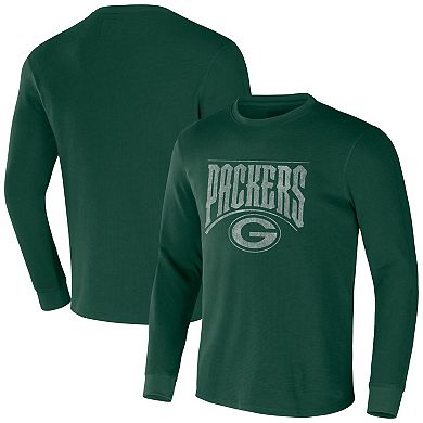 Men's NFL x Darius Rucker Collection by Fanatics Green Green Bay Packers Long Sleeve Thermal T-Shirt