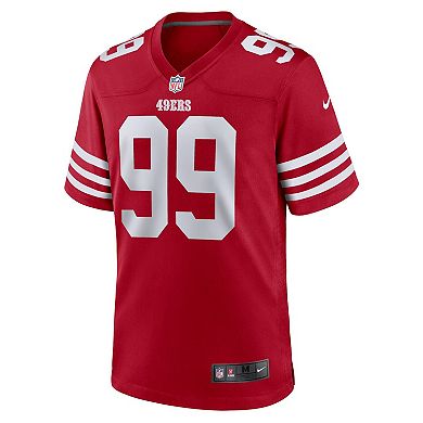 Men's Nike Javon Kinlaw Scarlet San Francisco 49ers Team Player Game Jersey