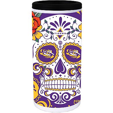 LSU Tigers Dia Stainless Steel 12oz. Slim Can Cooler