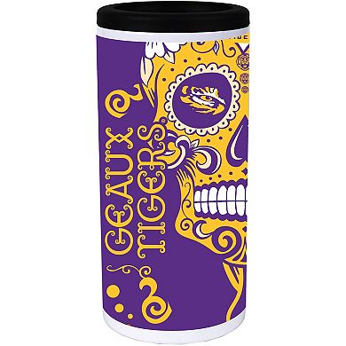 LSU Tigers Dia Stainless Steel 12oz. Slim Can Cooler