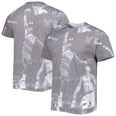 Men's Mitchell & Ness Karl Malone Heather Gray Utah Jazz Above The Rim T-Shirt