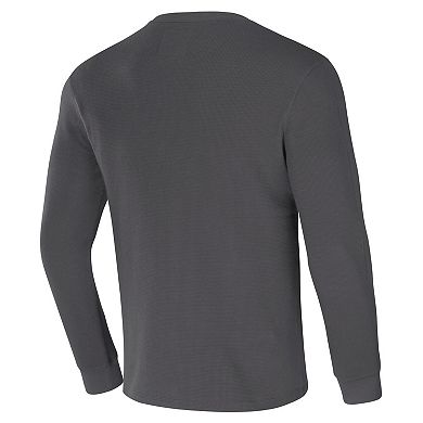 Men's NFL x Darius Rucker Collection by Fanatics Charcoal Las Vegas Raiders Long Sleeve Thermal T-Shirt