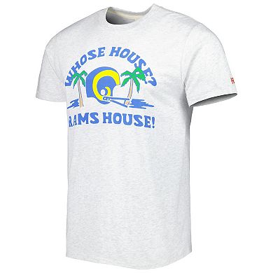 Men's Homage White Los Angeles Rams Hyper Local Tri-Blend T-Shirt