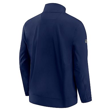 Men's Fanatics Branded Navy Washington Capitals Authentic Pro Rink Coaches Full-Zip Jacket