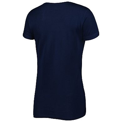 Women's Concepts Sport Navy/Orange Chicago Bears Badge T-Shirt & Pants Sleep Set