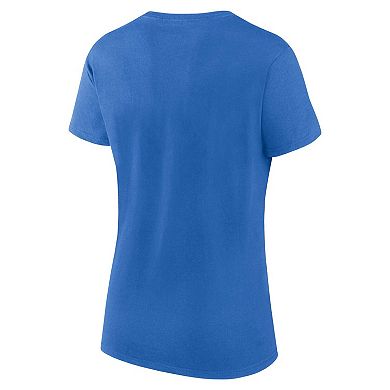 Women's Fanatics Branded Blue Detroit Lions Fundamental Base T-Shirt