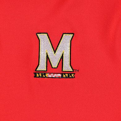 Men's Under Armour Red/White Maryland Terrapins Green Blocked Polo Performance Polo