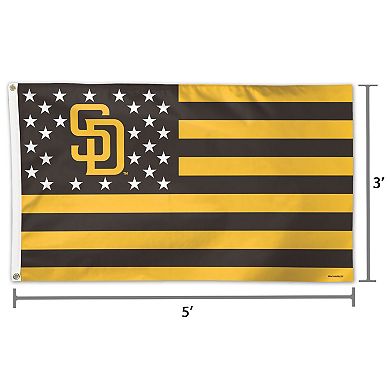 WinCraft San Diego Padres 3' x 5' Americana Stars & Stripes Deluxe Flag