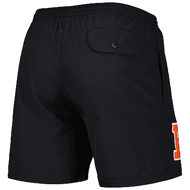 Men's Mitchell & Ness Black Denver Broncos Team Essentials Nylon Shorts