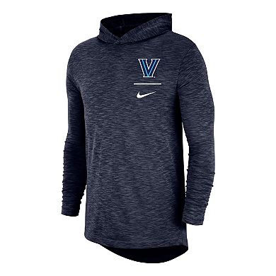 Men's Nike Navy Villanova Wildcats Slub Performance Long Sleeve Hoodie T-Shirt