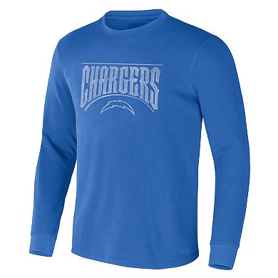 Men's NFL x Darius Rucker Collection by Fanatics Powder Blue Los Angeles Chargers Long Sleeve Thermal T-Shirt