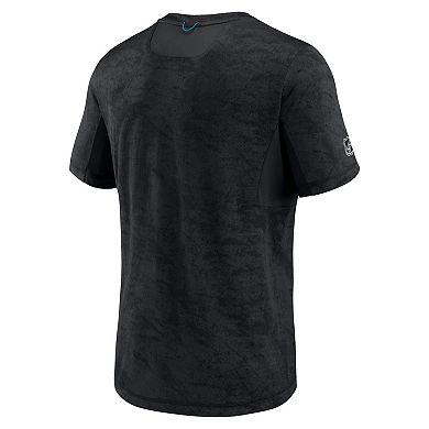 Men's Fanatics Branded Black San Jose Sharks Authentic Pro Rink Premium Camo T-Shirt