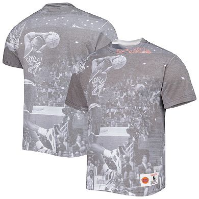 Men's Mitchell & Ness Cedric Ceballos Gray Phoenix Suns Above The Rim Sublimated T-Shirt