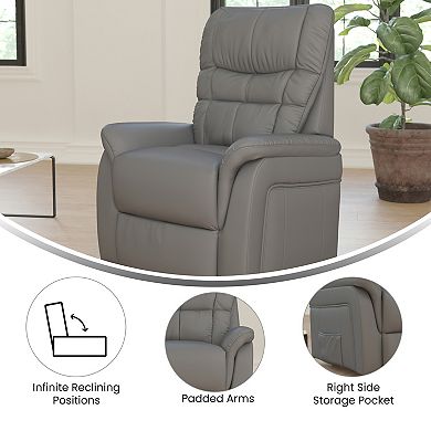 Emma and Oliver LeatherSoft Remote Powered Lift Recliner for Elderly