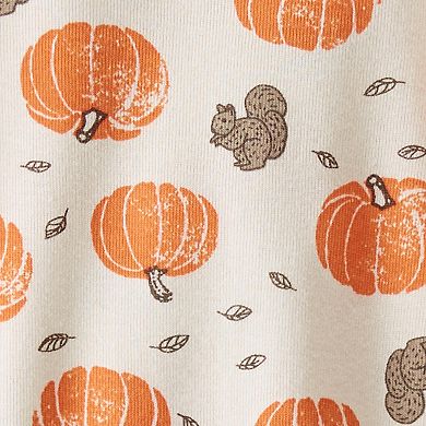 Baby Little Planet by Carter's Pumpkin & Squirrel Print Pajama Set