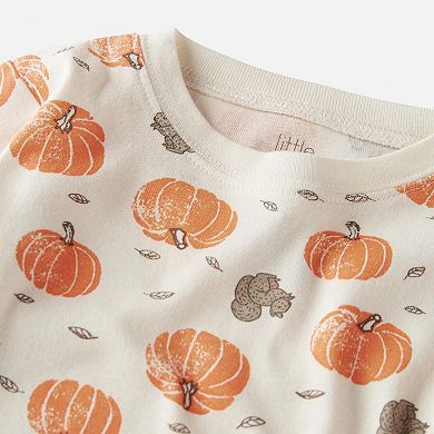 Toddler Little Planet by Carter's Pumpkin & Squirrel Print Pajama Set