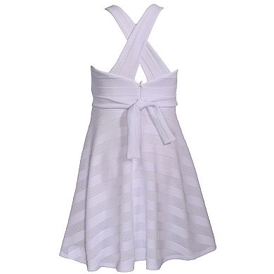Girls 7-16 Bonnie Jean Striped Halter Dress
