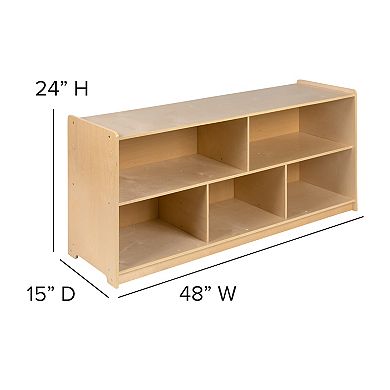 Flash Furniture 5 Cubby Storage Cabinet 