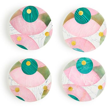 Brilliance Marble Coasters, Set of 4