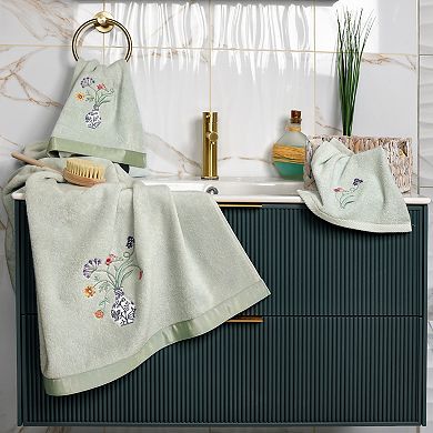 Linum Home Textiles Turkish Cotton Stella 2-piece Embellished Hand Towel Set