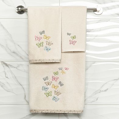 Linum Home Textiles Turkish Cotton Mariposa Hand Towel 2-pc. Set
