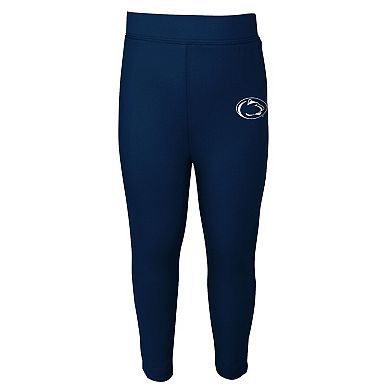 Toddler Heathered Gray/Navy Penn State Nittany Lions Forever Love Team T-Shirt & Leggings Set