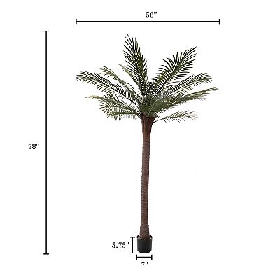Pure Garden 6.5-ft. Robellini Palm Artificial Tree Floor Decor