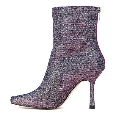 New York & Company Logan Women's Glitter Stiletto Ankle Boots