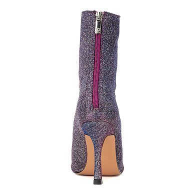 New York & Company Logan Women's Glitter Stiletto Ankle Boots