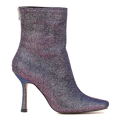 New York & Company Logan Women's Glitter Stiletto Ankle Boots