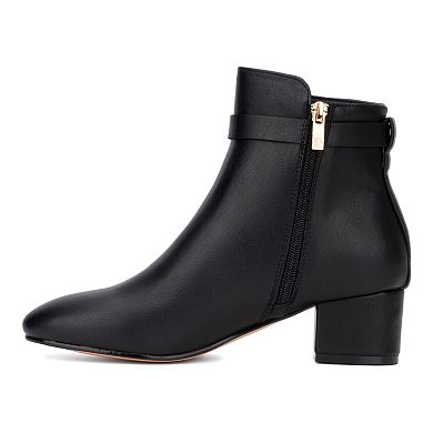 New York & Company Flori Buckle Women's Ankle Boots
