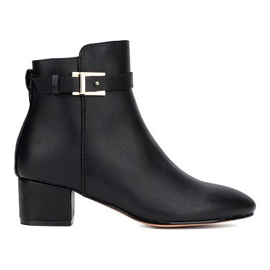 New York & Company Flori Buckle Women's Ankle Boots