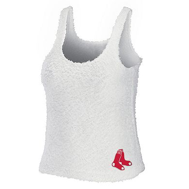 Women's WEAR by Erin Andrews Cream Boston Red Sox Cozy Lounge Tank Top & Pants Set