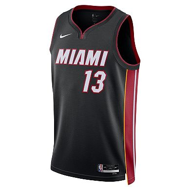 Unisex Nike Bam Adebayo Black Miami Heat Swingman Jersey - Icon Edition