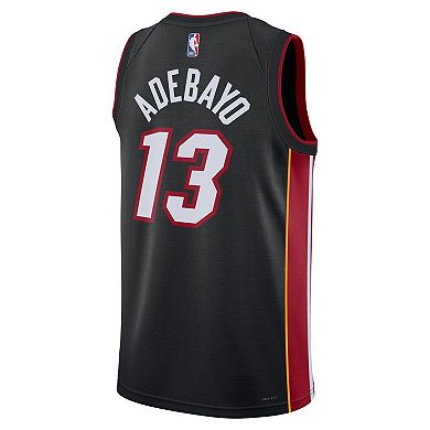 Unisex Nike Bam Adebayo Black Miami Heat Swingman Jersey - Icon Edition