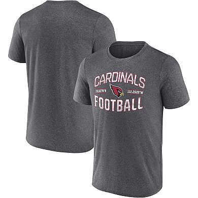 Men's Fanatics Branded Heathered Charcoal Arizona Cardinals Want To Play T-Shirt