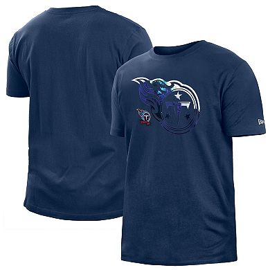 Men's New Era Navy Tennessee Titans 2022 Sideline Ink Dye T-Shirt
