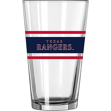 Texas Rangers 16oz. Stripe Pint Glass