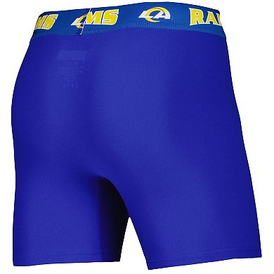 Men's Concepts Sport Royal/Gold Los Angeles Rams 2-Pack Boxer Briefs Set