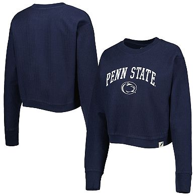 Women's League Collegiate Wear Navy Penn State Nittany Lions Classic Campus Corded Timber Sweatshirt