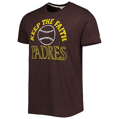 Men's Homage Brown San Diego Padres Hyper Local Tri-Blend T-Shirt