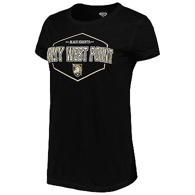 Women's Concepts Sport Black/Gold Army Black Knights Badge T-Shirt & Flannel Pants Sleep Set