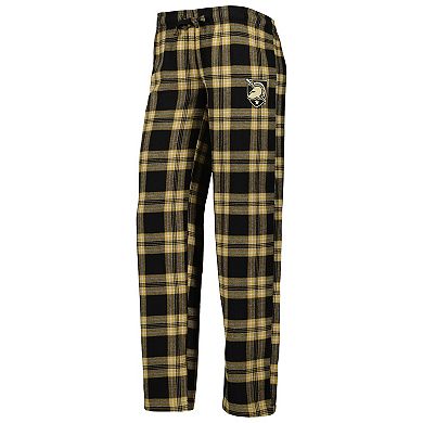 Women's Concepts Sport Black/Gold Army Black Knights Badge T-Shirt & Flannel Pants Sleep Set