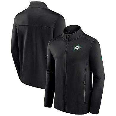 Men's Fanatics Branded Black Dallas Stars Authentic Pro Rink Fleece Full-Zip Jacket