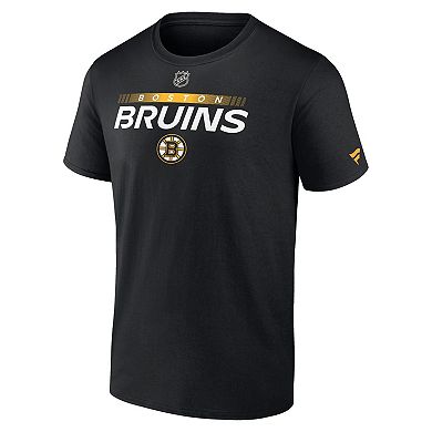 Men's Fanatics Branded Black Boston Bruins Authentic Pro Team Core Collection Prime T-Shirt