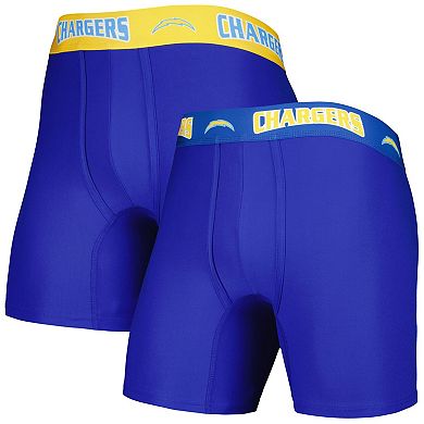 Men's Concepts Sport Royal/Gold Los Angeles Chargers 2-Pack Boxer Briefs Set