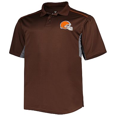 Men's Brown Cleveland Browns Big & Tall Team Color Polo